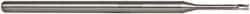 Accupro - 0.06", 0.09" LOC, 1/8" Shank Diam, 2-1/2" OAL, 3 Flute, Solid Carbide Square End Mill - Single End, Uncoated, Spiral Flute, 30° Helix, Centercutting, Series Miniature - USA Tool & Supply