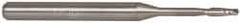Accupro - 1/16" Diam, 3/16" LOC, 2 Flute Solid Carbide Ball End Mill - Uncoated, Single End, 1-1/2" OAL, 1/8" Shank Diam, Spiral Flute - USA Tool & Supply