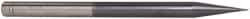 Accupro - 1/32" Diam, 1/32" LOC, 2 Flute Solid Carbide Ball End Mill - AlTiN Finish, Single End, 4" OAL, 1/4" Shank Diam, Spiral Flute - USA Tool & Supply