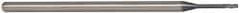 Accupro - 0.05", 0.075" LOC, 1/8" Shank Diam, 2-1/2" OAL, 3 Flute, Solid Carbide Square End Mill - Single End, AlTiN Finish, Spiral Flute, 30° Helix, Centercutting, Series Miniature - USA Tool & Supply