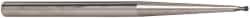 Accupro - 0.08" Diam, 0.08" LOC, 2 Flute Solid Carbide Ball End Mill - AlTiN Finish, Single End, 4" OAL, 1/4" Shank Diam, Spiral Flute - USA Tool & Supply