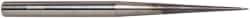 Accupro - 1/32" Diam, 1/32" LOC, 2 Flute Solid Carbide Ball End Mill - AlTiN Finish, Single End, 4" OAL, 1/4" Shank Diam, Spiral Flute - USA Tool & Supply