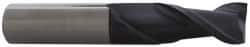 Accupro - 3/4", 3" LOC, 3/4" Shank Diam, 6" OAL, 2 Flute, Solid Carbide Square End Mill - Single End, AlTiN Finish, Spiral Flute, 40° Helix, Centercutting, Right Hand Cut, Right Hand Flute - USA Tool & Supply