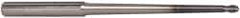 Accupro - 1/8" Diam, 1/8" LOC, 2 Flute Solid Carbide Ball End Mill - AlTiN Finish, Single End, 4" OAL, 1/4" Shank Diam, Spiral Flute - USA Tool & Supply