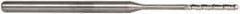 Accupro - 0.06" Diam, 1/2" LOC, 3 Flute Solid Carbide Ball End Mill - Uncoated, Single End, 2-1/2" OAL, 1/8" Shank Diam, Spiral Flute - USA Tool & Supply