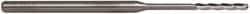 Accupro - 0.07" Diam, 1/2" LOC, 3 Flute Solid Carbide Ball End Mill - Uncoated, Single End, 2-1/2" OAL, 1/8" Shank Diam, Spiral Flute - USA Tool & Supply