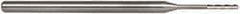 Accupro - 0.05" Diam, 0.3" LOC, 3 Flute Solid Carbide Ball End Mill - Uncoated, Single End, 2-1/2" OAL, 1/8" Shank Diam, Spiral Flute - USA Tool & Supply