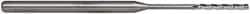 Accupro - 0.06", 1/2" LOC, 1/8" Shank Diam, 2-1/2" OAL, 3 Flute, Solid Carbide Square End Mill - Single End, Uncoated, Spiral Flute, 30° Helix, Centercutting, Series Miniature - USA Tool & Supply