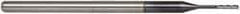 Accupro - 0.04", 0.2" LOC, 1/8" Shank Diam, 2-1/2" OAL, 3 Flute, Solid Carbide Square End Mill - Single End, AlTiN Finish, Spiral Flute, 30° Helix, Centercutting, Series Miniature - USA Tool & Supply