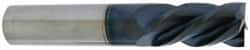 Accupro - 1", 1-3/4" LOC, 1" Shank Diam, 4" OAL, 4 Flute, Solid Carbide Square End Mill - USA Tool & Supply