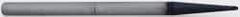 Accupro - 0.05" Diam, 0.15" LOC, 4 Flute Solid Carbide Ball End Mill - AlTiN Finish, Single End, 1-1/2" OAL, 1/8" Shank Diam, Spiral Flute - USA Tool & Supply