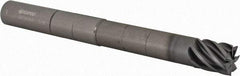 Accupro - 5/8", 3/4" LOC, 5/8" Shank Diam, 6" OAL, 7 Flute, Solid Carbide Square End Mill - Single End, nACRo Finish, Spiral Flute, 37.50° Helix, Centercutting, Right Hand Cut, Right Hand Flute - USA Tool & Supply