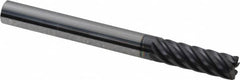 Accupro - 1/4" Diam 7 Flute Solid Carbide 0.02" Corner Radius End Mill - USA Tool & Supply