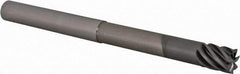Accupro - 1/2", 5/8" LOC, 1/2" Shank Diam, 6" OAL, 7 Flute, Solid Carbide Square End Mill - Single End, nACRo Finish, Spiral Flute, 37.50° Helix, Centercutting, Right Hand Cut, Right Hand Flute - USA Tool & Supply