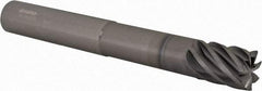 Accupro - 3/4", 1" LOC, 3/4" Shank Diam, 6" OAL, 7 Flute, Solid Carbide Square End Mill - Single End, nACRo Finish, Spiral Flute, 37.50° Helix, Centercutting, Right Hand Cut, Right Hand Flute - USA Tool & Supply