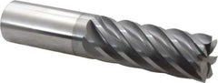 Accupro - 1", 7 Flute, Single End, Solid Carbide, 0.03" Corner Radius End Mill - 5" OAL, 37° Helix, Right Hand Flute, 2-5/8" LOC, Right Hand Cut - USA Tool & Supply
