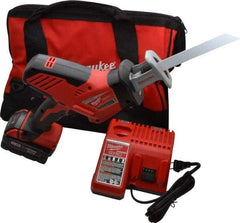 Milwaukee Tool - 18V, 0 to 3,000 SPM, Cordless Reciprocating Saw - 3/4" Stroke Length, 13" Saw Length, 1 Lithium-Ion Battery Included - USA Tool & Supply