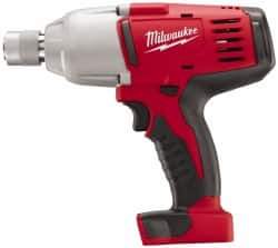 Milwaukee Tool - 7/16" Drive 18 Volt Pistol Grip Cordless Impact Wrench & Ratchet - 0 to 1,900 RPM, 0 to 2,200 BPM, 350 Ft/Lb Torque, Lithium-Ion Batteries Not Included - USA Tool & Supply