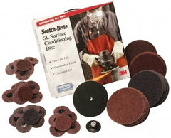 3M - 7" Diam, Aluminum Oxide Hook & Loop Disc - Coarse Grade, Nonwoven, Series SL-DH - USA Tool & Supply