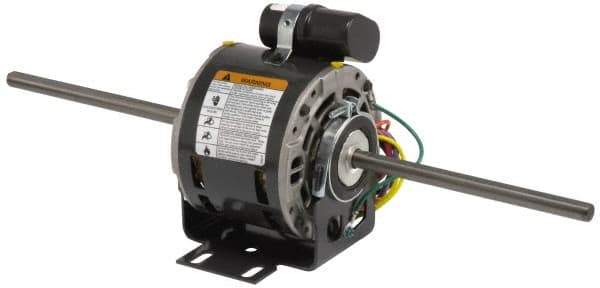 US Motors - 1/4 hp, OPAO Enclosure, Auto Thermal Protection, 1,625 RPM, 115 Volt, 60 Hz, Single Phase Permanent Split Capacitor (PSC) Motor - Size 48YZ Frame, Stud Mount, 2 Speed, Sleeve Bearings, 3.6 Full Load Amps, A Class Insulation, CCW Lead End - USA Tool & Supply