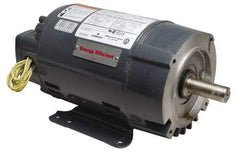 US Motors - 1.5 hp, ODP Enclosure, No Thermal Protection, 3,450 RPM, 208-230/460 Volt, 60 Hz, Three Phase Energy Efficient Motor - Size 56C Frame, C-Face/Base Mount, 1 Speed, Ball Bearings, 4.8-4.4/2.2 Full Load Amps, B Class Insulation, Reversible - USA Tool & Supply
