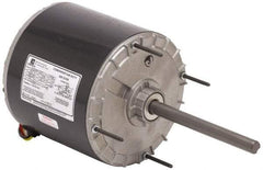 US Motors - 1/2 hp, OAO Enclosure, Auto Thermal Protection, 825 RPM, 208/230 Volt, 60 Hz, Single Phase Permanent Split Capacitor (PSC) Motor - Size 56Z Frame, Stud/Band Mount, 1 Speed, Ball Bearings, 3.6 Full Load Amps, B Class Insulation, Reversible - USA Tool & Supply