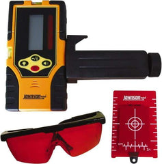 Johnson Level & Tool - Laser Level 9 V Battery, Laser Detector - Use With Red Beam Rotary Laser - USA Tool & Supply