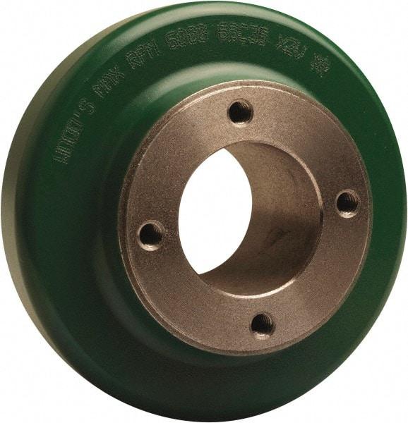 TB Wood's - 6.35" Hub, 9 Flexible Coupling Flange - 6.35" OD, 1-11/16" OAL, Cast Iron, Order 2 Hubs, 2 Flanges & 1 Sleeve for Complete Coupling - USA Tool & Supply