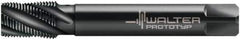 Walter-Prototyp - 1/8-27 NPT, 30° Helix, 4 Flutes, Modified Bottoming Chamfer, Oxide Finish, Cobalt, Spiral Flute Pipe Tap - Right Hand Flute, 0.4331" Shank Diam, 0.5512" Thread Length, 0.3543" Square Size, Series 25567 - Exact Industrial Supply