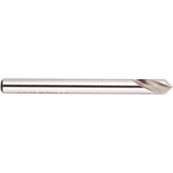 National Twist Drill - 3/8" Body Diam, 90°, 3-1/2" OAL, Cobalt Spotting Drill - USA Tool & Supply