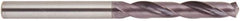 National Twist Drill - 8.3mm 140° Solid Carbide Jobber Drill - AlTiN Finish, Right Hand Cut, Spiral Flute, Straight Shank, 79mm OAL - USA Tool & Supply