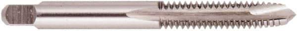 Regal Cutting Tools - M10x1.50 Metric, 3 Flute, Bright Finish, High Speed Steel Spiral Point Tap - Plug Chamfer, Right Hand Thread, 2-15/16" OAL, 1-1/4" Thread Length, 0.381" Shank Diam, 6H Class of Fit - Exact Industrial Supply