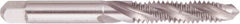 Regal Cutting Tools - #6-40 UNF 2 Flute 2B Plug Spiral Flute Tap - High Speed Steel, Bright Finish, 2" OAL, Right Hand Flute, Right Hand Thread, H2 - Exact Industrial Supply