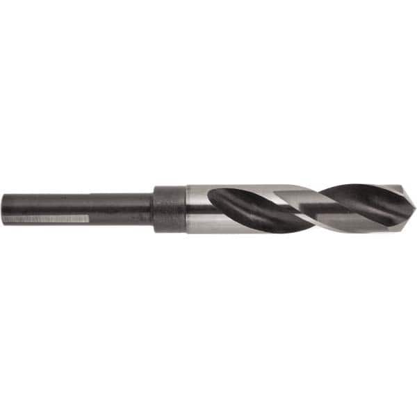 National Twist Drill - 1-13/64" Drill, 118° Point, High Speed Steel Silver Deming & Reduced Shank Drill Bit - USA Tool & Supply