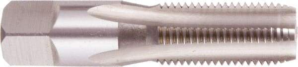 Regal Cutting Tools - 1/8-27 NPS Thread, 4 Flute Standard Pipe Tap - 2-1/8" OAL, 3/4" Thread Length, 5/16" Shank Diam, Bright Finish, High Speed Steel - Exact Industrial Supply