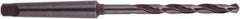 National Twist Drill - 15/32", 1MT 118° Point High Speed Steel Taper Shank Drill Bit - Oxide Finish, 4-1/8" Flute Length, 7-1/2" OAL, Spiral Flute, Series 200 - USA Tool & Supply