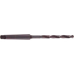 National Twist Drill - 1-21/32", 5MT 118° Point High Speed Steel Taper Shank Drill Bit - USA Tool & Supply