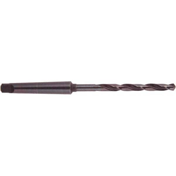 National Twist Drill - 1-15/32", 4MT 118° Point High Speed Steel Taper Shank Drill Bit - USA Tool & Supply