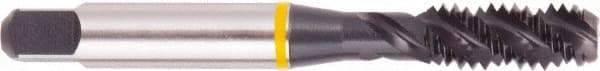Regal Cutting Tools - M18x2.50 Metric Coarse 4 Flute Bottoming Spiral Flute Tap - High Speed Steel, Oxide Finish, Right Hand Flute, Right Hand Thread, D7, Series Triple Crown - USA Tool & Supply