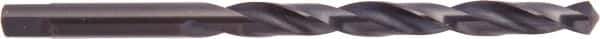 National Twist Drill - 5/16" 118° High Speed Steel Jobber Drill - Oxide Finish, Right Hand Cut, Spiral Flute, Tanged Shank, 4-1/2" OAL - USA Tool & Supply