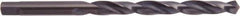 National Twist Drill - 5/16" 118° High Speed Steel Jobber Drill - Oxide Finish, Right Hand Cut, Spiral Flute, Tanged Shank, 4-1/2" OAL - USA Tool & Supply