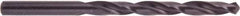 National Twist Drill - 11/32" 135° High Speed Steel Jobber Drill - Oxide Finish, Right Hand Cut, Spiral Flute, Straight Shank, 4-3/4" OAL, Split Point - USA Tool & Supply