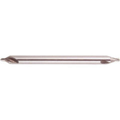 National Twist Drill - #5 Plain Cut 60° Incl Angle High Speed Steel Combo Drill & Countersink - USA Tool & Supply