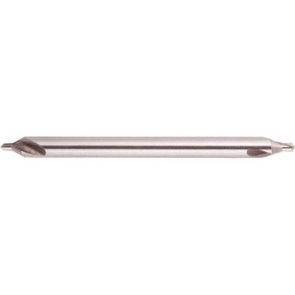 National Twist Drill - #1 Plain Cut 60° Incl Angle High Speed Steel Combo Drill & Countersink - USA Tool & Supply