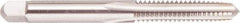 Regal Cutting Tools - 1/2-13 UNC 3B 4 Flute Bright Finish High Speed Steel Straight Flute Standard Hand Tap - Taper, Left Hand Thread, 3-3/8" OAL, 1-21/32" Thread Length, H3 Limit, Oversize - USA Tool & Supply