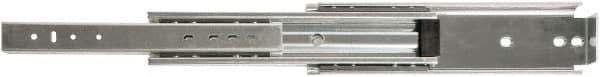 Knape & Vogt - 28" Slide Length, 28" Travel Length, Steel Drawer Slide - 10" Wide, 3" High, 500 Lb Capacity at Full Extension, Zinc Finish - USA Tool & Supply