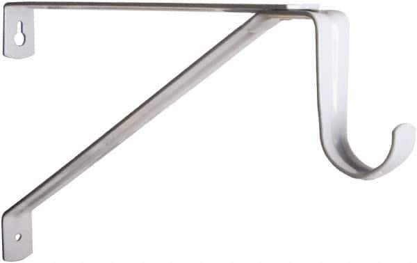 Knape & Vogt - 500 Lb Capacity, Epoxy Coated, Shelf & Pole Support Bracket - 14.380" Long, 5" High, 10" Wide - USA Tool & Supply
