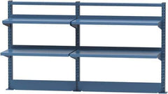 Lista - Steel Workbench & Workstation Riser Combination - 30" High, Use with 72" Long Workbenches - USA Tool & Supply