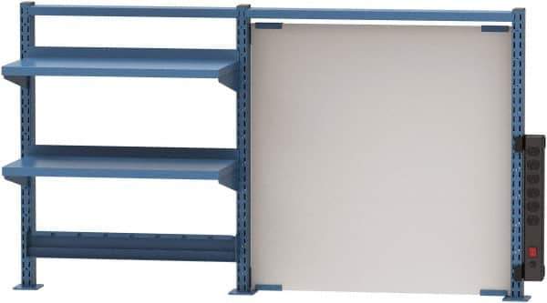 Lista - Steel Workbench & Workstation Riser Combination - 30" High, Use with 72" Long Workbenches - USA Tool & Supply