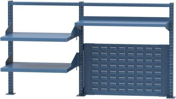 Lista - Steel Workbench & Workstation Riser Combination - 30" High, Use with 72" Long Workbenches - USA Tool & Supply